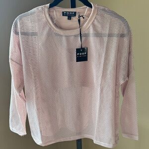 Poof! Blush Mesh Top‎